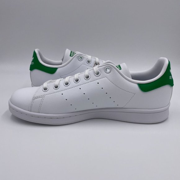 adidas Stan Smith White / Green Womens Shoes - Picture 2 of 8